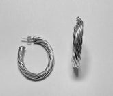Ovals twist Hoops